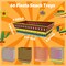 60 Pcs Fiesta Mexican Nacho Trays – Disposable Paper Snack Containers with Colorful Striped Design – Mexican Party Food Holders for Cinco de Mayo, Fiesta, Birthday & Carnival Celebrations – Perfect for Mother's Day Card Making Displays